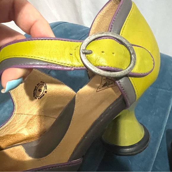 John Fluevog Mini Elif Mary Jane Heels Women’s Size 8 - Fun, Funky & Fabulous! - Picture 9 of 11